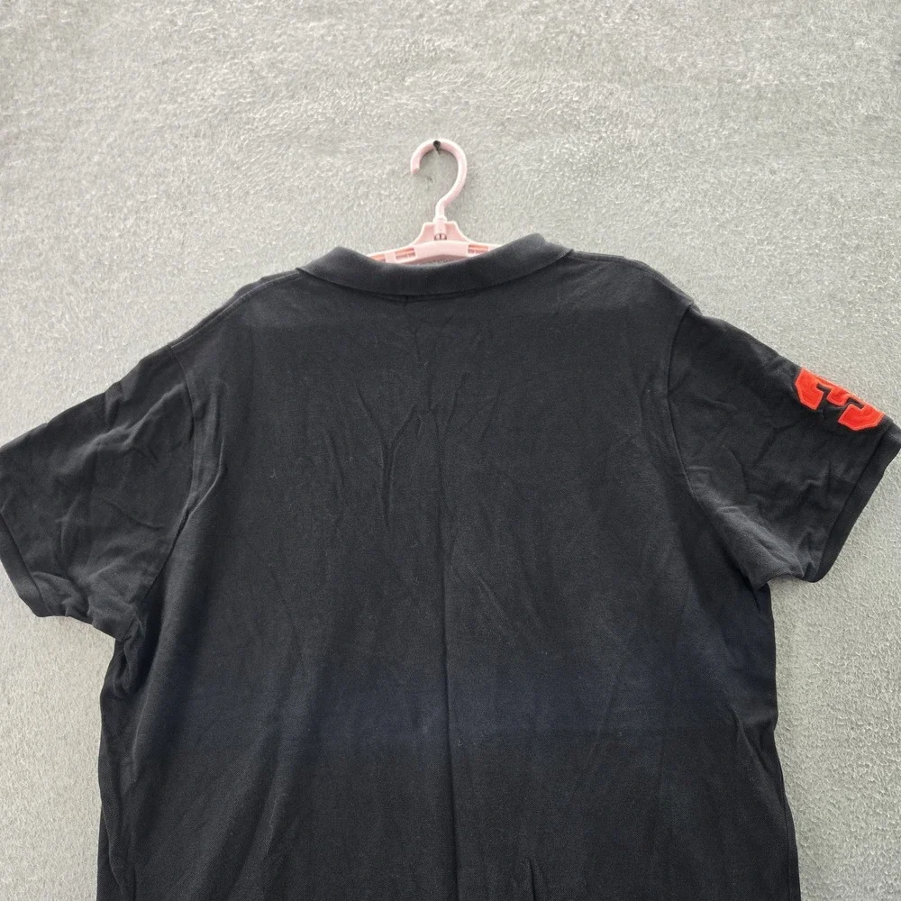 U.S.‎ Polo Assn. Men Polo XXL Black Big Flesh Pony Embroidery Short Sleeve